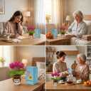 2 x Ucuber Thinking of Your Gifts Crochet Tulips Flowers for Mom
