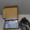 Old Lady Costume for Women Granny Costume Kit with Old Lady Nightgown Wig Grandma Costume Halloween Outfits, L