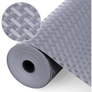 Shelf Liners, Non-Adhesive Drawer Liner, Waterproof & Oil-Proof Kitchen Cabinet Cupboard Liner Plastic EVA Material BPA Free Fridge Liner Mats Paper Protector for Shelves (Grey/20in x 240in)