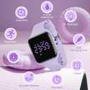 Kids Watches for Girls Boys Digital Sport Watch with Step Counter Pedometer Vibration Alarm Clock, No App Waterproof Fitness Tracker Kids Watch Boys Girls Teens Students Ages 5-16