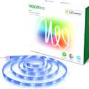 VOCOlinc LED Strip Light Works with Apple HomeKit Siri Alexa Google Assistant 5050 RGB LED Lights for Bedroom Smart Wi-Fi Multicolor App-dimmable for Christmas Decorating Voice Control No Hub Required