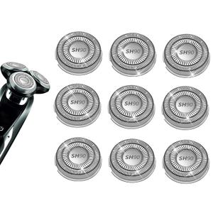 9 Pack SH90 Replacement Heads Compatible with Philips norelco Series 9000(S9xxx) 8000(S8xxx) Electric Razor Shaver, Upgrade SH90/62 Replacement Double Blades for Philips shaver 9000