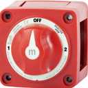 Blue Sea Systems 6008 m-Series Battery Switch 3 Position Selector, Red