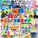 Kiss Monkey 640 PCS Prize Treasure Box Toys for Classroom, Party Favors for Kids, Fidget Toys Bulk, Goodie Bags Stuffers for Kids, Birthday Gifts, Pinata Stuffers, Carnival Prizes