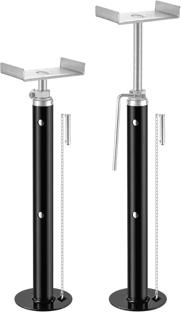 BYERN AUTO RV Slide Out Support Jacks-Adjustable from 19" to 47", Set of 2 Heavy-Duty Camper Slide Out Stabilizer Jacks, Supporting Up to 5,000 lbs Capacity, Ideal for RV, Camper and Travel Trailer