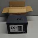 PATRON Small Safe Box for Money with Code and KeysSolid Mini Safe for Kids with Digital Electronic Security Keypad for Home Office Hotel,Personal Money Safes for Cash, 0.236 Cuft (Black)