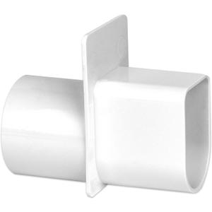 Deck Drain Adapter, fit for Stegmeier Channel Drain fit 1 1/2" Schedule 40 Pipe, White, Pool Deck Drain Plug, Pool Drain Channel Adapter