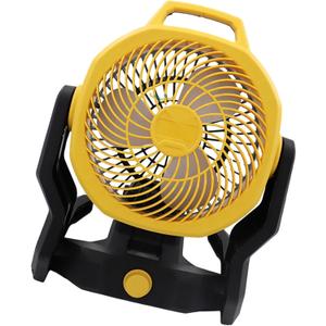 14inch 180 Rotation Electric Fan Outdoor Camping Fan Stand Fan Widened Thick Aluminum Fan (Yellow)