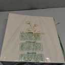 Lanpn Wedding Photo Album 4x6 1000 Pocket Photos Slip in, Linen Cover Large Capacity Newlywed Marriage Album Hold 1000 Horizontal Vertical Photos (Flower, Beige)