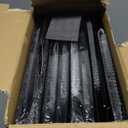 New 8 Pack Shoe Boxes Stackable, Large Shoe Storage Organizer with Lids,Drop Side Shoe Containers for Entryway,Sneaker Storage Fit up to US Size 13 for Men/Women(13x 10.6x 8.3) (Clear and Black)