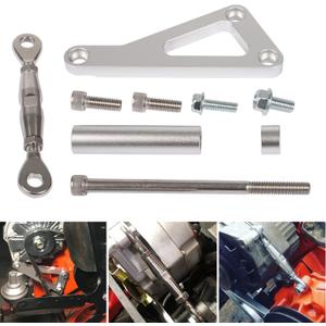 Camoo SBC Alternator Bracket Adjustable Kit for Chevy SBC 305 327 350 383 5.0L 5.7L V8 Eight Cylinder Long Water Pump