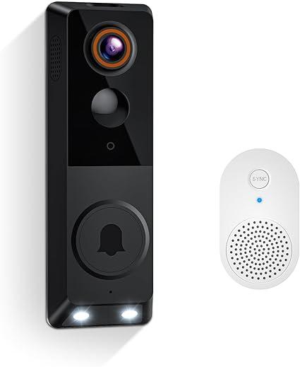 Wireless 2.4GHz WiFi 1080P Video Doorbell Camera Night Vision Cloud Storage