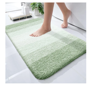 OLANLY Bathroom Rugs Mat 24x16, Extra Soft Absorbent Microfiber Bath Rugs, Rubber Backing, Quick Dry, Machine Washable Bath Mats for Bathroom Floor, Tub and Shower, Home Decor Accessories, Sage Green