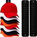 Hat Rack for Wall, 2 Packs Hat Organizer for Baseball Caps Adhesive Hat Hooks Hold Up to 32 hats, Hat Storage Display Hat Hanger Holder for Door Closet, Patent Pending