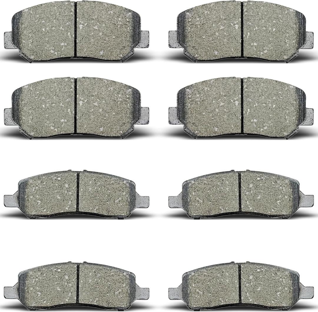 Front Rear Brake Pads Compatible with 2013-2016 Dodge Dart (1623 1647)