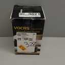 Small Portable Space Heater for Indoor Use - VOCRS 1500W PTC Electric Heater with Thermostat, Remote Control, 12H Timer, Eco and Fan Mode, Rapid and Safe Heating for Bedroom, Office