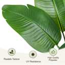Lifelike Bird of Paradise Artificial Plant,6ft Faux Banana Leaf Tree with 13 Trunks - Perfect Indoor Silk Floor Plant for Home Decor in Living Room, Office, and Bedroom 1Pack