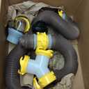 Camco Revolution 20' Sewer Hose Kit with Swivel Fittings and Wye Connector - Ready To Use Kit with Fittings, Hoses, and Storage Caps, Great For RVs with Separate Tank Valves, 39667, Damage To Hose