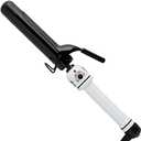 HOT TOOLS Pro Artist Nano Ceramic Curling Iron/Wand | for Smooth, Shiny Hair (1-1/4 in) & Pro Artist Nano Ceramic Curling Iron/Wand | for Smooth, Shiny Hair (1 in) Black/White