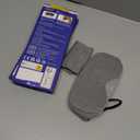 Mavogel Cotton Sleep Mask - Updated Design Light Blocking Sleep Mask, Soft and Comfortable Eye Blindfold for Men Women, Eye Mask for Sleeping/Shift Work, Includes Travel Pouch, Grey & Black