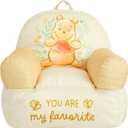 Disney Winnie the Pooh Kids Sofa Bean Bag Armchair, Soft Plush Lounge Chair for Bedroom or Playroom