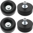 Heavy Duty Rubber Anti Vibration Feet for Generators, Pressure Washers, Air Compressors and Pumps Rubber Foot Pads,1 X 2.5 in,with Screw Kits, 4-Pack