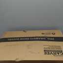 Garvee 30 Inch Heavy Duty Wheeled Snow Shovel, Adjustable Metal Snow Pusher with 5-Position Handle & Multi-Angle Carbon Steel Blade,Ergonomic Back-Saving Design for,Pavement, Yard & Outdoor Use-Orange