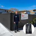 FenceScreen 6ft x 100ft Black Fence Privacy Screen Raw - 85% Blockage Windscreen for Temporary Fence with 100 Fence Fasteners Included