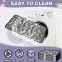 Riakrum 4 Pack 23 x 35 Inches Self Heating Cat Pad Mat Warming Pet Dog Bed Non Slip Washable Cat Kennel Crate Pad with Storage Bag for Indoor Outdoor Small Medium Dog Kitten