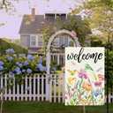 6 x Spring Summer Garden Flag 12x18 Inch, Flowers Birds Dragonflies Flag | Double Sided Colorful Seasonal Yard Outdoor Decoration