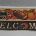 Erweicet Fall Football Welcome Mat Doormat Rugs Outdoor, Fall Decorations Indoor for Front Door Outdoor Entrance