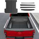 Xipoo 5.5FT Truck Bed Mat Compatible with 2015-2025 Ford F150 Truck Liner Truck Bed Rail Cap Replacement for 2015-2025 Ford F-150 Accessories