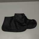 Silicone Waterproof Shoe Covers, Upgrade Reusable Overshoes with Zipper, Resistant Rain Boots Non-Slip Washable Protection for Women, Men (L (Women 7.5-10.5, Men 6.5-9), Black)