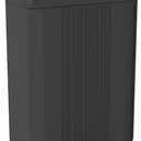 FDW Step-On Trash Can with Lid 13 Gallon 50 Liter Capacity for Kitchen Garbage Can Silent Slow Descent Lid with Foot Pedal and Shockproof Design for Home Living Room Bedroom Office Use