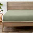 Bare Home Fitted Bottom Sheet Queen Size - Premium 1800 Microfiber - Ultra-Soft Hotel Luxury - Deep Pocket - Durable and Long Lasting (Queen, Sage)