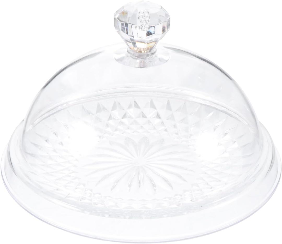 Cake Stand with Lid, Rotating Cake Stand with Lid, Acrylic Cake Display Stand for Wedding, Birthday, Parties