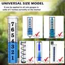 Rain Gauge Replacement Tube, Accurate Rain Gauges Outdoors Best Rated, 7" Capacity Rain Gauge Tube Replacement for Yard & Garden, Water Gauge for Rain, 2 Plastic Rainfall Meter Tube with 1 Clean Brush
