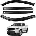 Side Window Visor Rain Guards Deflectors Compatible with Toyota Tacoma 2024 2025 Vent Shades Visors Trim Cover Exterior Car Accessories - 4 pcs