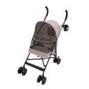 Pet Travel Stroller, Compact, Easy Fold, No Assembly Required Pet Stroller, for Carrying Small and Medium-Sized Dogs or Cats Under 22 lbs (Pink)