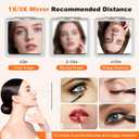 3 x 2-Pack Letter Compact Mirror, 1X/3X Magnifying and Portable Makeup Mirror, Travel Small Pocket Mirror for Women