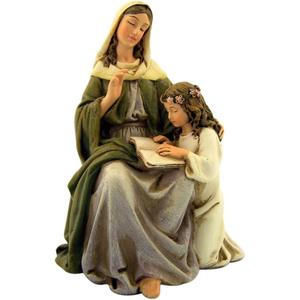 Joseph Studio Saint Anne with Mary Renaissance Religious Figurine