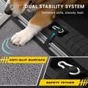Portable Dog Ramp for Car Foldable Dog Car Ramp for Truck, SUV, High Bed & Sofa with Anti-Slip Feet & Traction Carpet Small to Large Breeds (71" Long & 17" Wide)