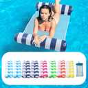 8 Pack Pool Hammock Upgrated Water Pool Floats, 4-in-1 XL (Hammock, Saddle, Lounge Chair, Drifter) Multi-Purpose Water Pool Float, Non-Stick PVC Material