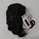 Adancyler Messy Bun Hair Piece Yaki Textured Sweet Loose Wavy Curly Hair Bun Short Drawstring Ponytail Extensions Hair Toppers Synthetic Hairpieces Pony Tails Hair Extensions for Women(Black Brown)