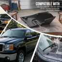 MaySpare Windshield Wiper Cowl End Panel Compatible with 2007-2013 GMC Sierra 1500 2500 3500 HD, LH & RH Side Air Inlet Grille Cover, Replaces 15946003 15946004, Black, 1 Pair
