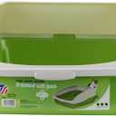 Van Ness Pets Large High Sided Cat Litter Box with Frame, Blue, CP4