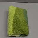 DEXI Bathroom Rugs Non Slip, 16x24 Washable Microfiber Bath Mat Quick Dry, Absorbent Ultra Soft Natural Mountains Bathmat for Shower Floor Tub Sink, Green