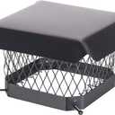 Shelter 9" x 9" Single Flue Bolt-On Chimney Cap, Fully Assembled, Galvanized Steel