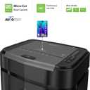 Aurora Professional Grade AU125MA 120-Sheet Auto Feed High-Security Micro-Cut Paper Shredder/60 Minutes/Security Level P-5
