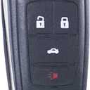 Folding Flip Key Fob Shell Case fit for Chevy Cruze Malibu Camaro Equinox Equinox Sonic GMC Terrain Buick 2010 2011 2012 2013 2014 2015 2016 Keyless Entry Key Fob Cover Replacement